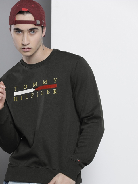 

Tommy Hilfiger Men Black Embroidered Sweatshirt