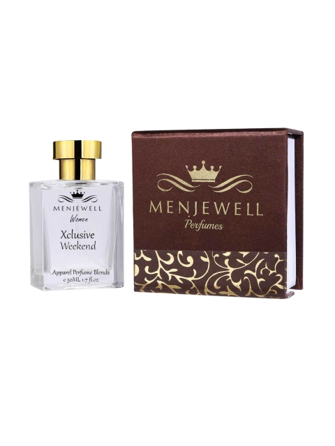 

Menjewell Women Xclusive Weekend Apparel Eau de Perfum 50ML, Transparent