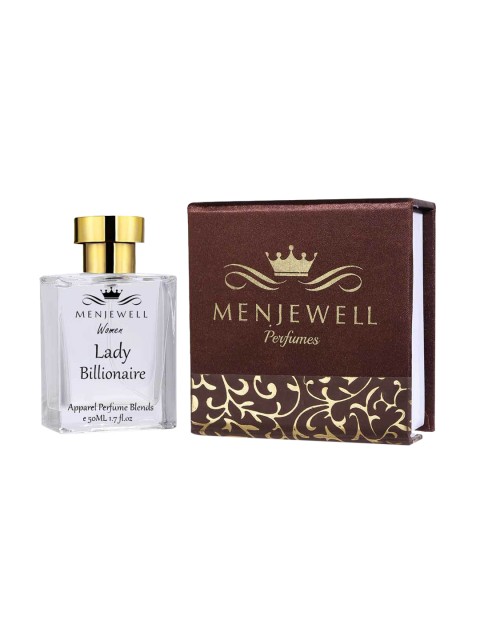 

Menjewell Women Lady Billionaire Apparel Eau de Perfum 50ML, Transparent
