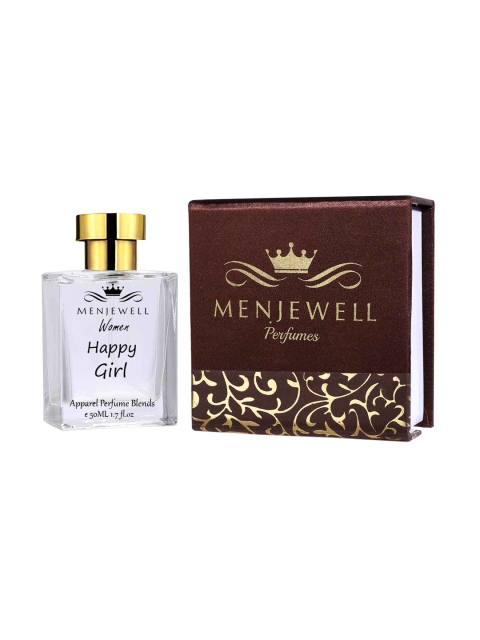 

Menjewell Women Happy Girl Love Apparel Eau de Perfum 50ML, Transparent