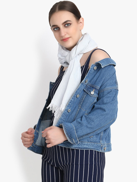 

KLOTTHE Women Blue Solid Stole