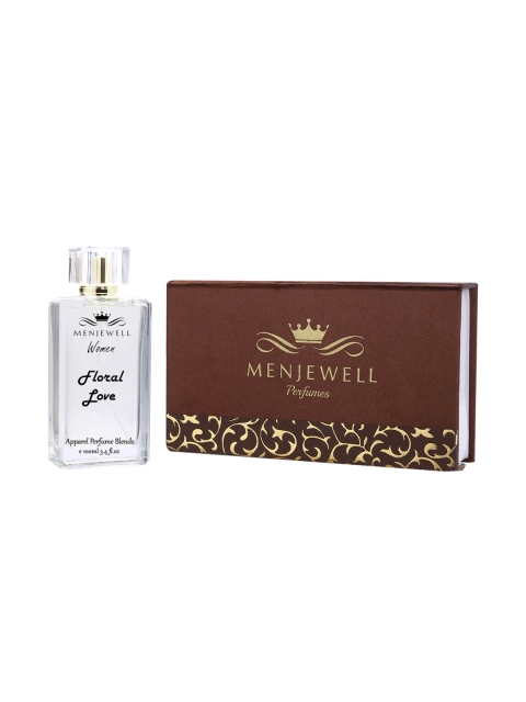 

Menjewell Women Floral Love Apparel Eau de Perfum 100ML, Transparent