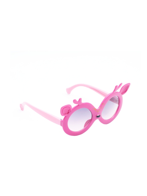 

Spiky Girls Blue Lens & Purple Oval Sunglasses with UV Protected Lens-Z1535_PUR_BLUE