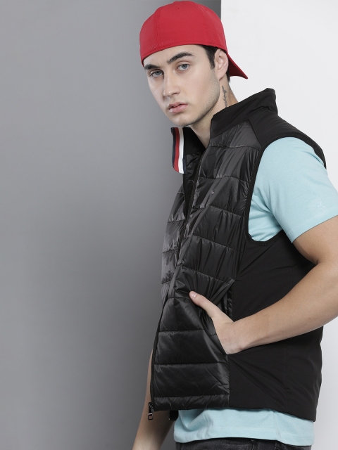 

Tommy Hilfiger Men Black Solid TECH MIX MEDIA VEST Puffer Jacket