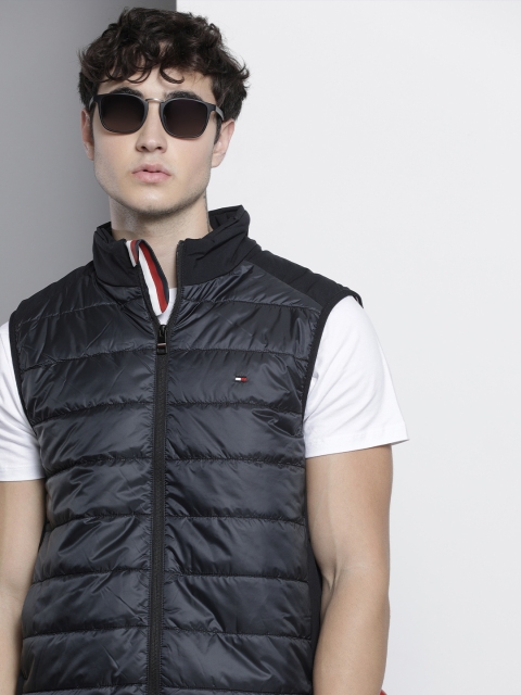 

Tommy Hilfiger Men Navy Blue Solid Padded Jacket