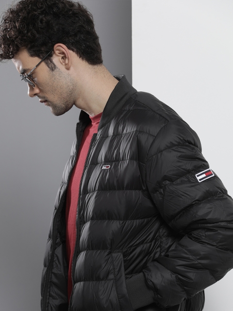 

Tommy Hilfiger Men Black Lightweight Bomber Jacket