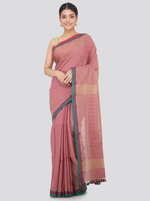 

PinkLoom Multicoloured Pure Cotton Handloom Sustainable Saree, Multi