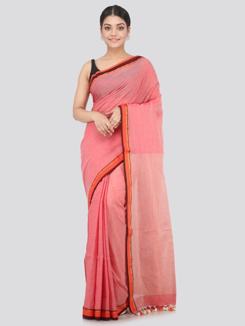 

PinkLoom Peach-Coloured Woven Design Pure Cotton Saree