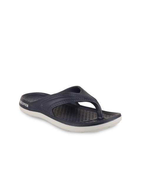 

Carlton London Men Navy Blue & White Rubber Thong Flip-Flops