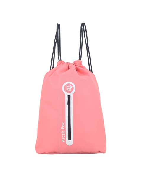 

Arctic Fox Unisex Peach-Coloured & White Brand Backpack