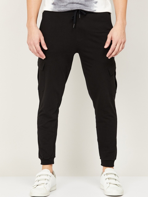 

Forca Men Black Solid Cotton Joggers