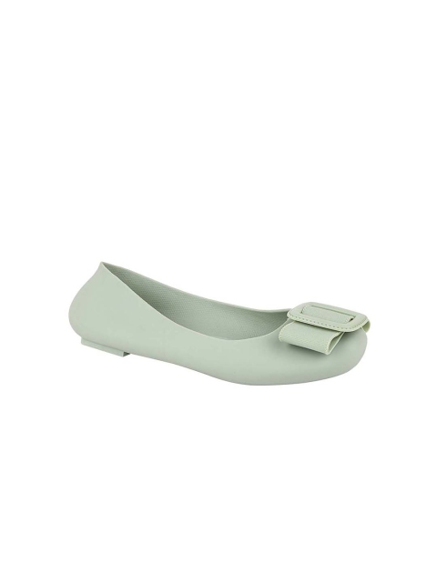 

Shoetopia Women Green Ballerinas with Bows Flats