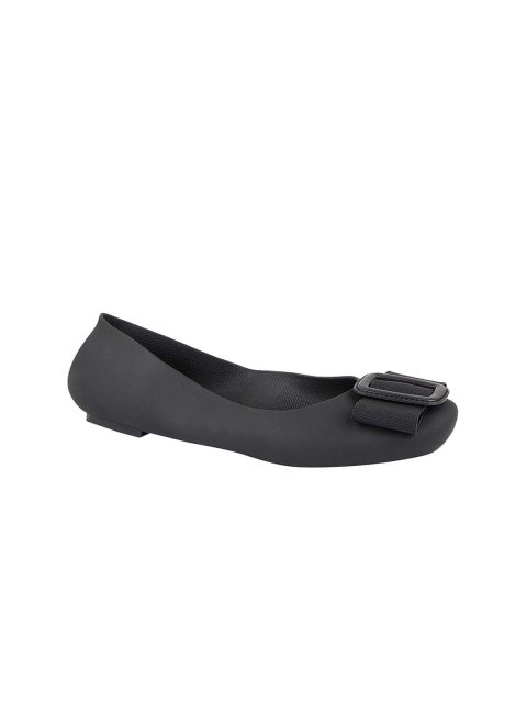 

Shoetopia Women Black Ballerinas with Buckles Flats