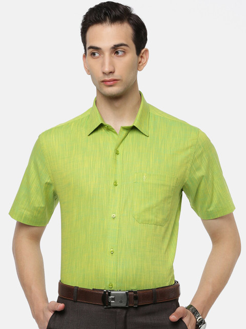 

Ramraj Men Green Slim Fit Opaque Formal Shirt