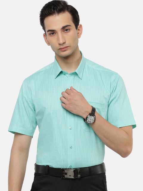 

Ramraj Men Teal Slim Fit Opaque Formal Shirt