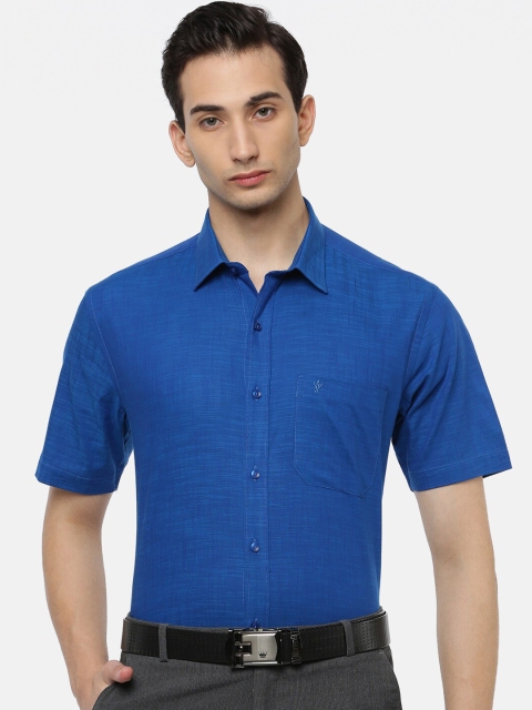 

Ramraj Men Blue Slim Fit Opaque Formal Shirt