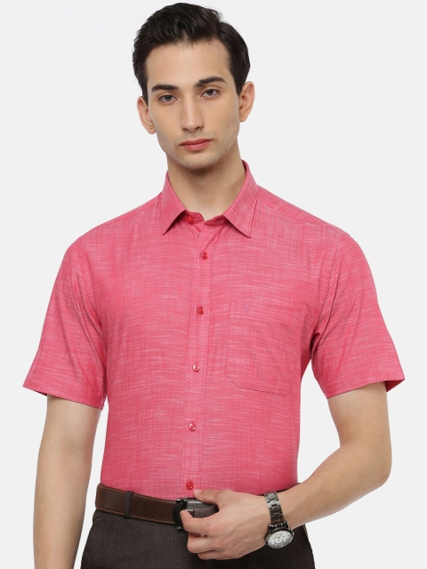 

Ramraj Men Red Slim Fit Opaque Formal Shirt