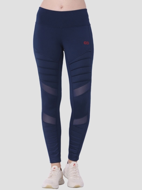 

Silvertraq Womens Navy Blue New Moto Leggings