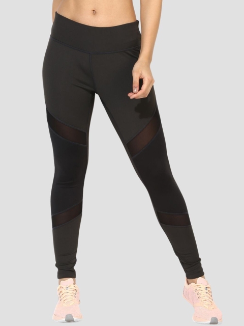 

Silvertraq Womens Grey Mesh Block Leggings