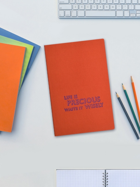 

Doodle Orange & Blue Precious Prudence Notebook