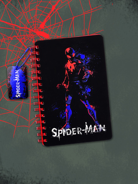 

Doodle Unisex Black & Blue Spider-Man Neon Notebook