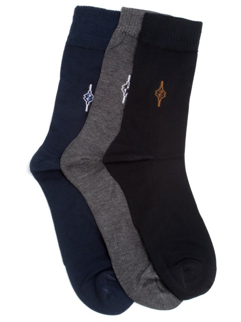 

Alvaro Castagnino Men Pack Of 3 Assorted Calf-Length Socks