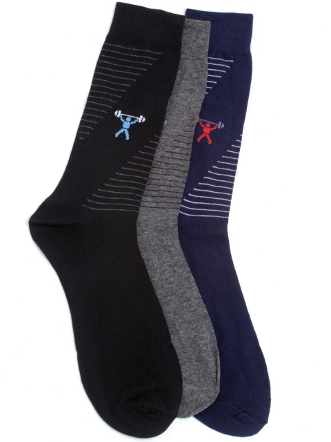 

Alvaro Castagnino Men Pack Of 3 Assorted Above Ankle-Length Socks