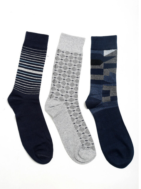

Alvaro Castagnino Men Pack Of 3 Assorted Calf-Length Socks
