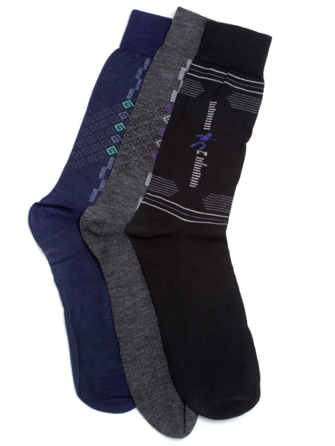 

Alvaro Castagnino Men Pack Of 3 Assorted Above Ankle-Length Socks