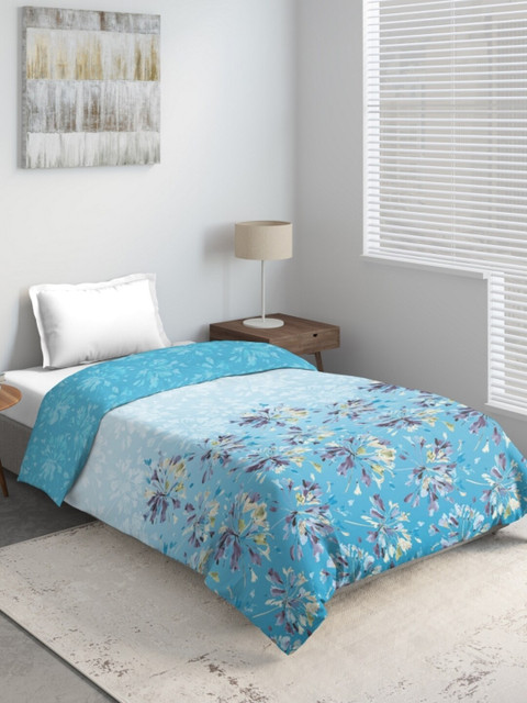 

DDecor Blue & Grey Floral Printed Mild Winter 210 GSM Single Bed Comforter