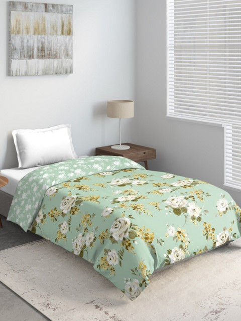 

DDecor Green & Yellow Floral Printed Mild Winter 210 GSM Single Bed Comforter