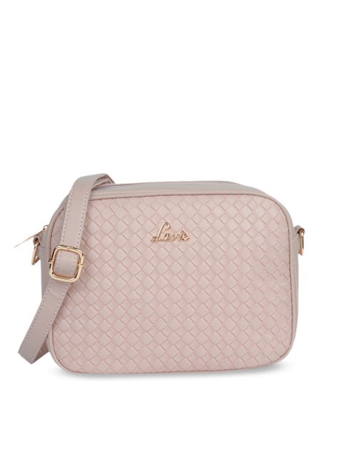 

Lavie Women Pink Structured Sling Bag