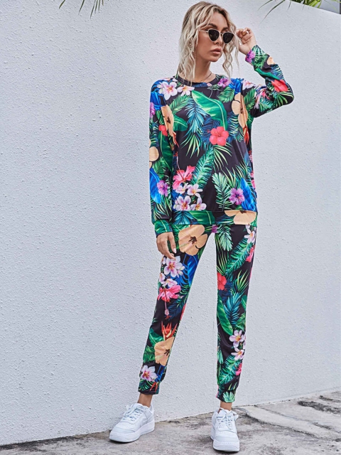 

URBANIC Multicoloured Printed Co-Ords, Multi