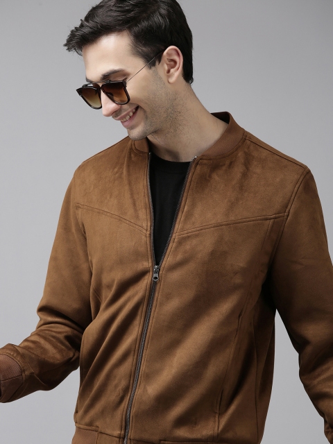 

U S Polo Assn Men Khaki Solid Bomber Jacket