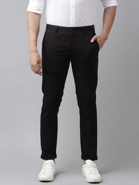 

U.S. Polo Assn. Men Black Solid Chinos