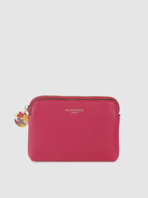 

Accessorize Fuchsia Pink Solid Coin Purse