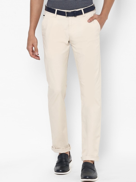 

Allen Solly Men Beige Slim Fit Trousers