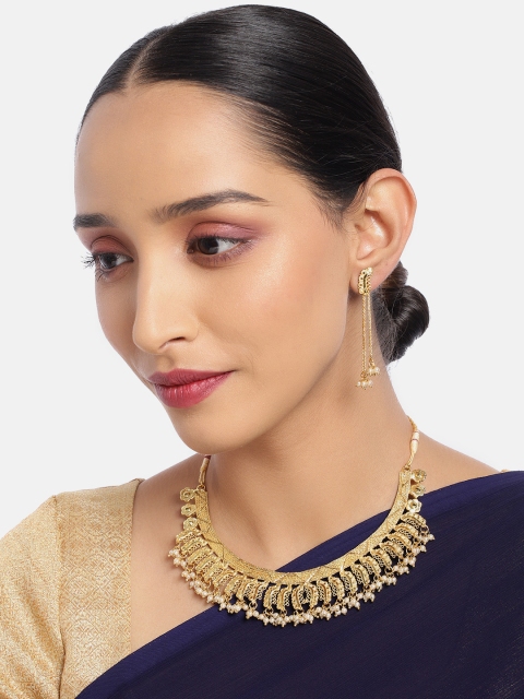 

ASMITTA JEWELLERY 1 Gram Gold Plated Choker Necklace Set