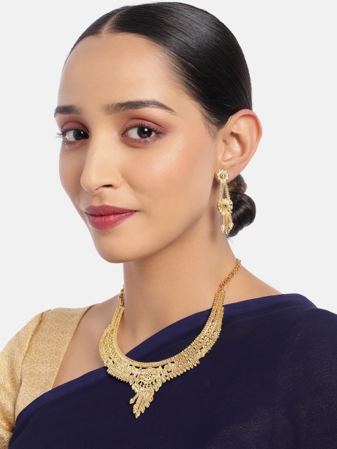 

ASMITTA JEWELLERY Gold Plated Choker Necklace Set