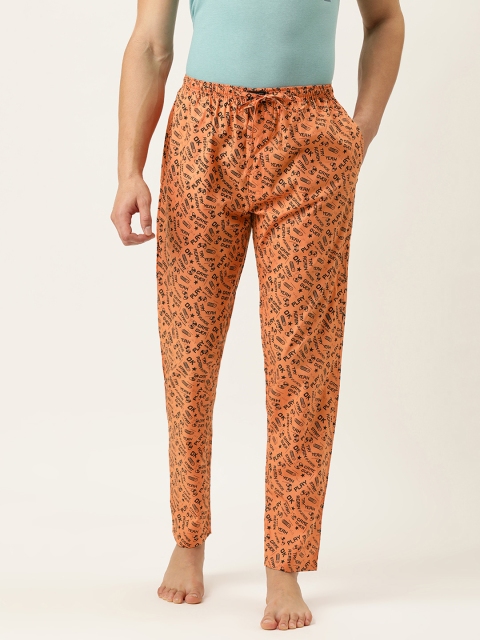 

Urban Dog Men Orange Printed Lounge Pant