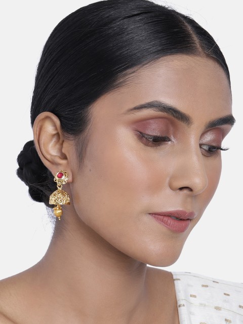 

ASMITTA JEWELLERY Gold-Plated Classic Drop Earrings