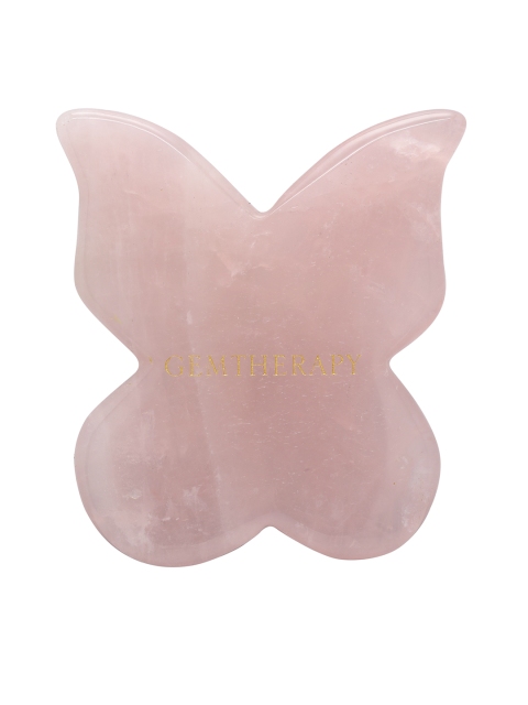 

ROSADO Pink Gua Sha Butterfly Rose Quartz
