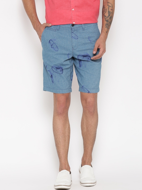 

Tommy Hilfiger Men Blue Printed Shorts