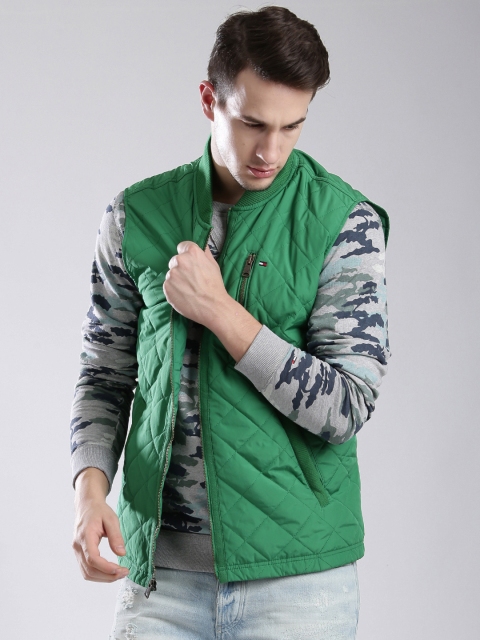 

Tommy Hilfiger Green Sleeveless Quilted Jacket