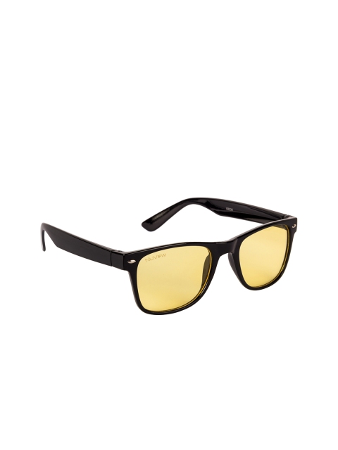 

NuVew Unisex Yellow Lens & Black Wayfarer Sunglasses - 16050-22-NW-82230-Yellow