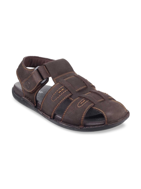 

Mochi Men Brown Solid Fisherman Sandals