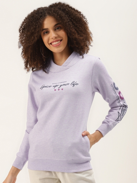 

Duke Women Lavender Typographic Print Sweatshirt