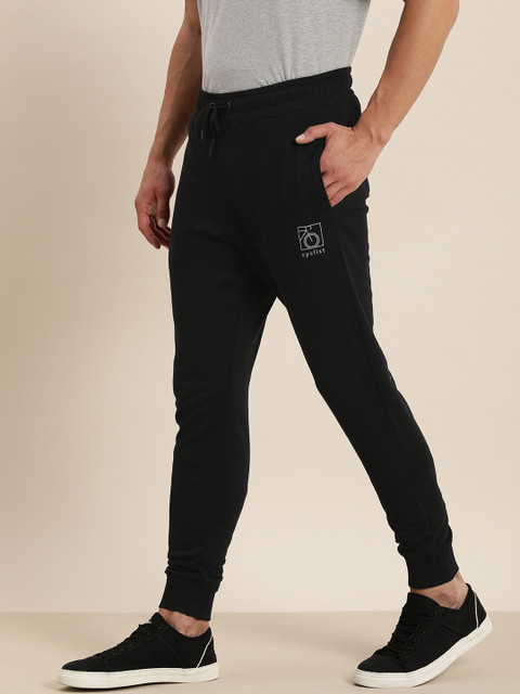 

Invictus Indoor Men Black Solid Mid Rise Regular Joggers Track Pants