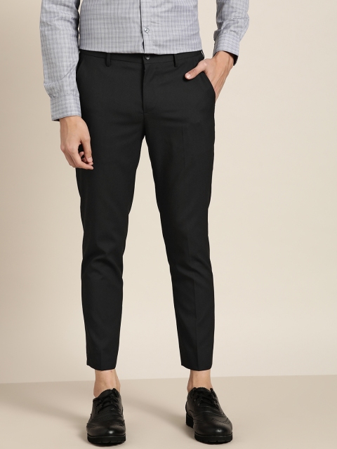 

INVICTUS Men Black Solid Slim Fit Formal Trousers