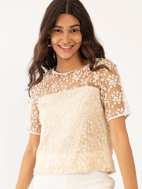 

Zink London Off White Regular Top